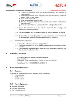 Method Statement for Earthing Installation | PDF | Personal Protective ...