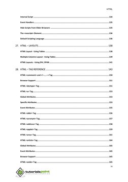 Tutorialspoint Html Pdf HTML Tutorial | PDF | Html Element | Html