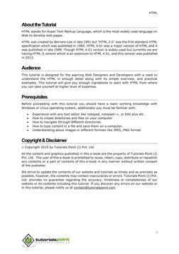 HTML Tutorial | PDF | Html Element | Html
