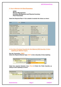 SAP SD Error Solutions Guide | PDF | Subroutine | Inventory
