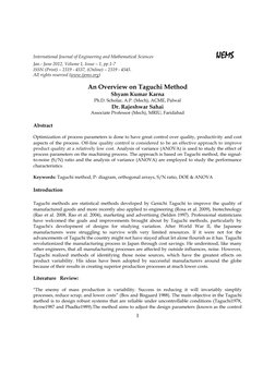 International Journal of Engineering and Mathematical Sciences 
 
 
 
IJEMS 
Jan.- June 2012, Volume 1, Issue – 1, pp.1-7 
IS