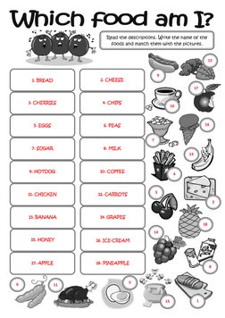 Food Identification Activity | PDF | Drink | Fruit
