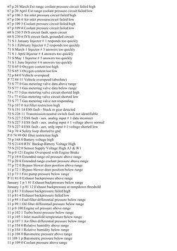 Detroit Diesel DD15 Fault Codes List | PDF | Turbocharger | Fuel Injection