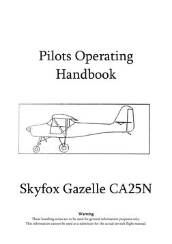 Skyfox Gazelle Pilot's Operating Handbook | PDF | Takeoff | Carburetor