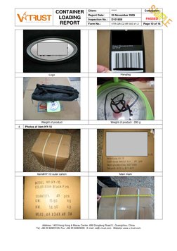 Container Loading Inspection Report | PDF | Warehouse | Cargo