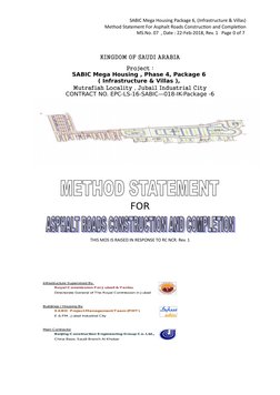 Asphalt Road Construction Method Statement | PDF | Road | Safety