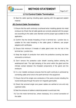 LV & Control Cable Termination Guide | PDF | Electricity | Electrical ...