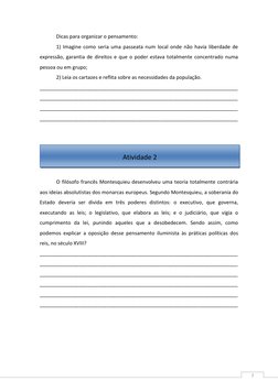 7 
 
Dicas para organizar o pensamento:  
 
1) Imagine como seria uma passeata num local onde não havia liberdade de 
expre