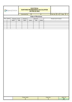 Earthing Resistance Calculation IS:3043 | PDF | Electrical Resistivity ...