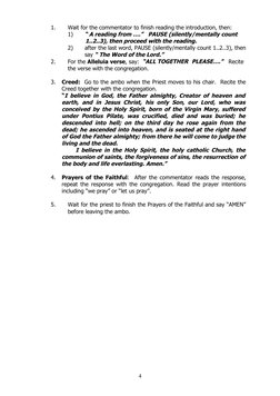 Guidelines for Lectors and Commentators | PDF | Mass (Liturgy) | Jesus