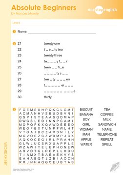 •PHOTOCOPIABLE•
CAN BE DOWNLOADED
FROM WEBSITE
Unit 5 	
Absolute Beginners
by Frances Marnie
© Macmillan Publishers Limited,