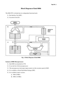 8086 Microprocessor Block Diagram | PDF | Central Processing Unit ...