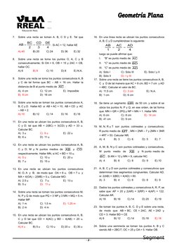 Segment
os
7.
Sobre una recta se toman A. B, C D y E. Tal que
4
DE
3
CD
2
BC
AB



. Si AC = 12, hallar AE
A) 40
B) 20
C)