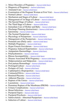Essential OBG Nursing Notes PDF | PDF | Childbirth | Obstetrics