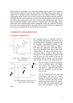 3
plastic behavior. According to test results this bending capacity hardly ever reached in
normal design conditions because t