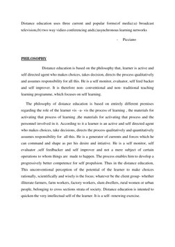 Distance education uses three current and popular form