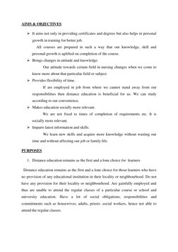 AIMS & OBJECTIVES 
 It aims not only in providing cer