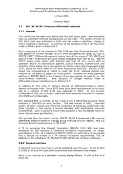 International Flow Measurement Conference 2015: 
Advances and Developments in Industrial Flow Measurement 
 
1-2 July 2015