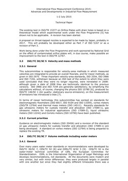 International Flow Measurement Conference 2015: 
Advances and Developments in Industrial Flow Measurement 
 
1-2 July 2015