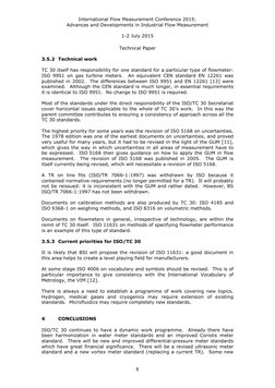 International Flow Measurement Conference 2015: 
Advances and Developments in Industrial Flow Measurement 
 
1-2 July 2015
