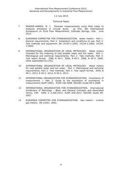 International Flow Measurement Conference 2015: 
Advances and Developments in Industrial Flow Measurement 
 
1-2 July 2015