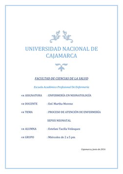 UNIVERSIDAD NACIONAL DE 
CAJAMARCA 
 
FACULTAD DE CIENCIAS DE LA SALUD 
Escuela Académico Profesional De Enfermería 
 ASIG