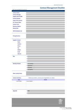 Contract Management Plan Template | PDF | Computing | Business