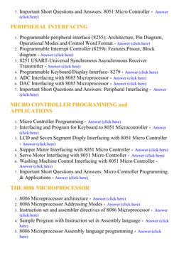 Microprocessors and Microcontrollers Notes | PDF | Microcontroller ...