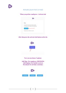 3 
Activate youre trial ( e-mail) 
 
When you get the e-mail press : Activate trial 
 
 
 
After that press the activate