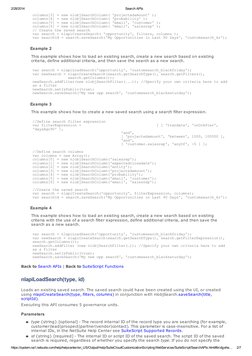 2/28/2014
Search APIs
https://system.na1.netsuite.com/help/helpcenter/en_US/Output/Help/SuiteCloudCustomizationScriptingWebSe