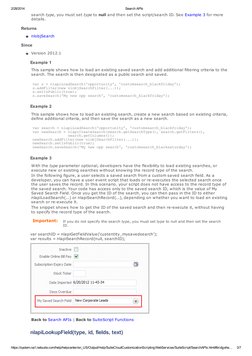 2/28/2014
Search APIs
https://system.na1.netsuite.com/help/helpcenter/en_US/Output/Help/SuiteCloudCustomizationScriptingWebSe