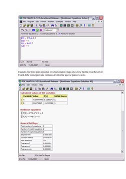 Cuando esté listo para ejecutar el solucionador, haga clic en la flecha rosa Resolver. 
Usted debe conseguir una ventana