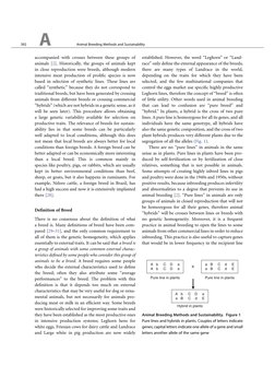 accompanied with crosses between these groups of
animals [2]. Historically, the groups of animals kept
in close reproduction
