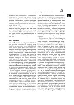 and that may be in higher frequency in the imported
animals [32]. As “animal hybrids” are only crossed
animals, they can be u