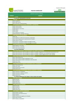 Plan de Cuentas NIIF para PYMES en Excel | PDF | normas internacionales ...