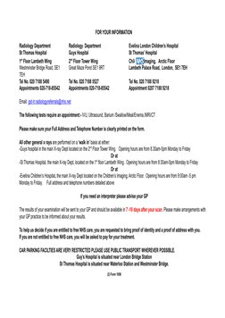 GP Radiology Request Form Guide | PDF | Radiology | National Health Service