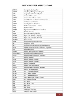 Basic Computer Abbreviations List | PDF | Computer Network | Java ...