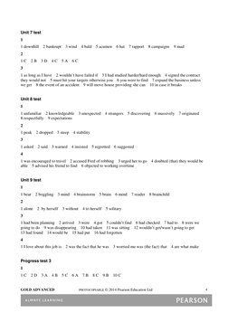 Gold Advanced Test Keys | PDF