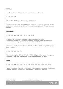 Gold Advanced Test Keys | PDF