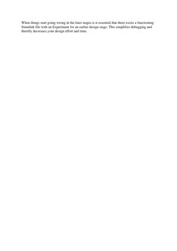 When things start going wrong in the later stages is it essential that there exists a functioning 
Simulink file with an Expe