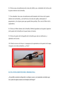 6. Coloca una circunferencia de cinta de doble cara  alrededor de la boca de 
la parte inferior de la botella. 
 
7. Con alam