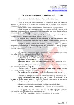 Pr. Flávio Nunes. 
Instituto Teológico Gamaliel 
instgamaliel@gmail.com 
www.institutogamaliel.com 
 
Página 5 de 160 
 
AS P