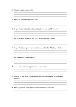 10. Why did you join social media? 
_____________________________________________________________________
___________________