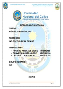 Universidad Nacional del Callao                          Facultad de Ingeniería Eléctrica y Electrónica