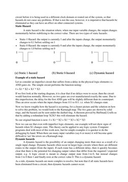 circuit before it is being used in a different clock domain or routed out of the system, so that 
hazards do not cause any pr