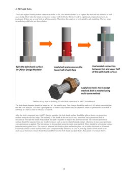 Modeling Bolted Connections in ANSYS | PDF | Screw | Finite Element Method