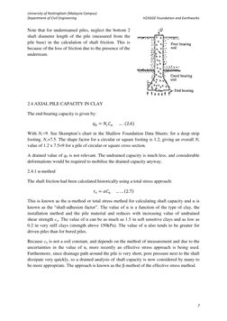 University of Nottingham (Malaysia Campus) 
 
Department of Civil Engineering