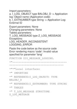 Creating Application Logs in SAP ABAP | PDF | Subroutine | Databases