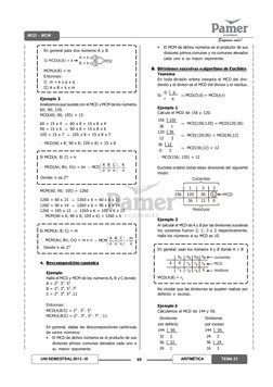 69
UNI SEMESTRAL 2013 - III
ARITMÉTICA
TEMA 23
MCD - MCM
Exigimos más!
En general para dos números A y B.
Si MCD(A;B) = k
A =