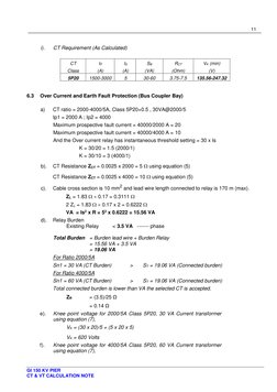 CT & VT Burden Calculation Guide | PDF | Electric Power | Electrical ...